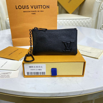 ルイヴィトン LOUISVUITTON 057-M81031　2020年最新入荷 ポシェット クレ ジッピーウォレット ファスナー短財布 コインケース 小銭入れ アエログラム レザー