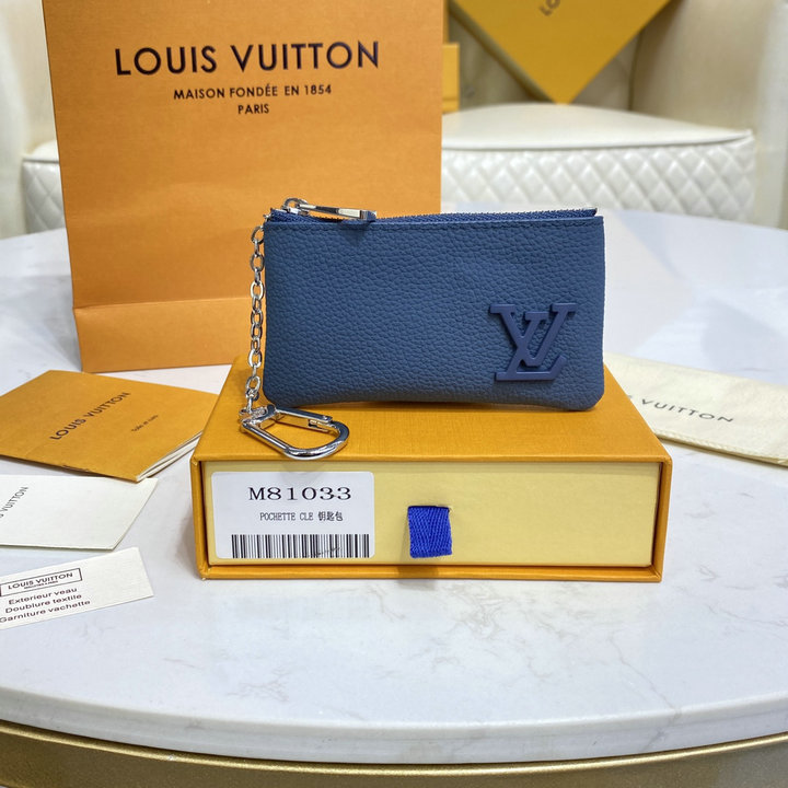 商品名称：ルイヴィトン LOUISVUITTON 057-M81034　2020年最新入荷 ポシェット クレ ジッピーウォレット ファスナー短財布 コインケース 小銭入れ アエログラム レザー