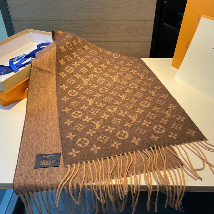 ルイヴィトン LOUISVUITTON AN-WJLV22055　2022年最新入荷 ショール ロングスカーフ マフラー ストール カシミヤ