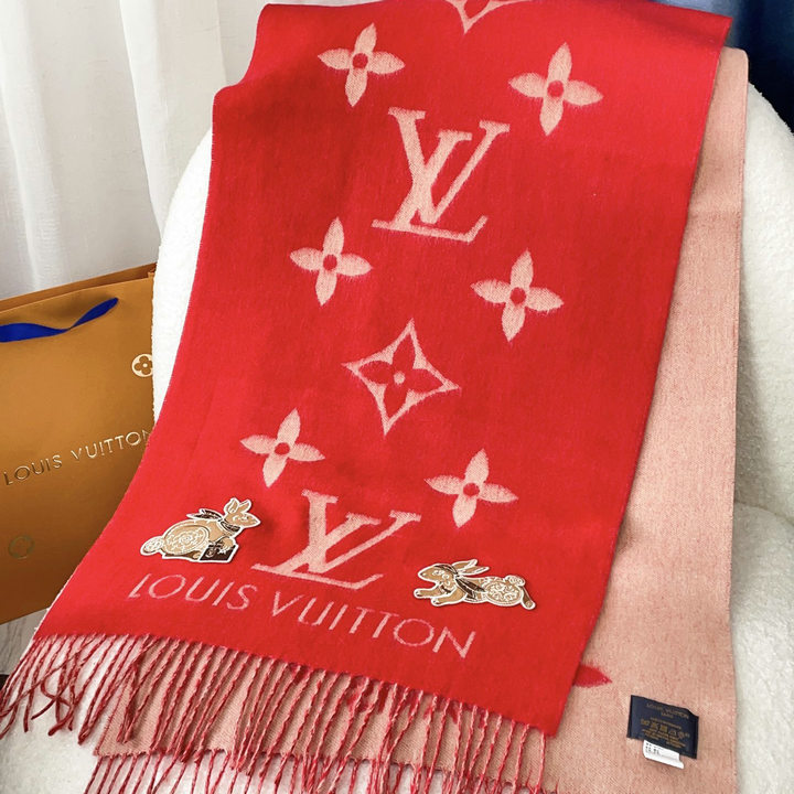 ルイヴィトン LOUISVUITTON AN-WJLV22058　2022年最新入荷 M78166 エシャルプ LV エセンシャル プレシャス ラビット ショール ロングスカーフ マフラー