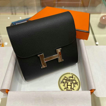 エルメス HERMES 063-H707SYBK　2022年最新入荷 コンスタンス ポケット ショートウォレット 手持ちかばん クラッチバッグ 短財布