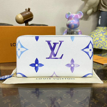 ルイヴィトン LOUISVUITTON 057-M82384  2023年最新入荷 LV バイ ザ プール ジッピー ウォレット ファスナー長財布 ロングウォレット カード入れ 札入れ