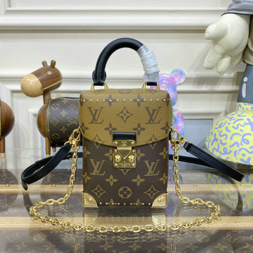 ルイヴィトン LOUISVUITTON 057-M82465 2023年最新入荷 カメラボックス チェーンポーチ 斜め掛け ショルダーバッグ クロスボディバッグ モノグラムキャンパス