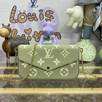 ルイヴィトン LOUISVUITTON 057-M82480 2023年最新入荷 ポシェット フェリシー ポーチ チェーンウォレット ショルダーバッグ モノグラム アンプラント