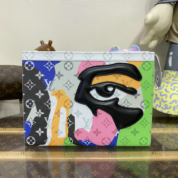 ルイヴィトン LOUISVUITTON 057-M82589 2023年最新入荷 ポシェット ヴォワヤージュ MM ポーチ 手持ちかばん クラッチバッグ メンズかばん