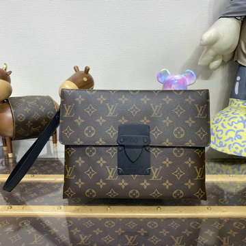 商品名称：ルイヴィトン LOUISVUITTON 057-M82598L 2023年最新入荷 S ロック 4A クラッチバッグ ストラップ付き 手持ちかばん ポーチ モノグラム キャンバス
