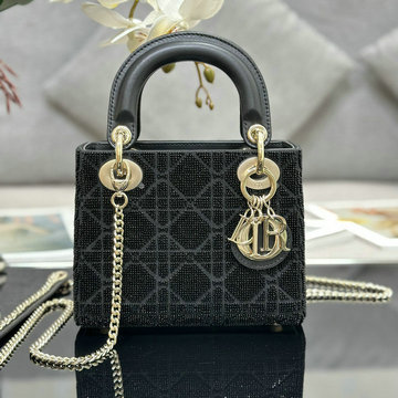 クリスチャンディオール CHRISTIAN DIOR 025-CD0505ZGBK 2023年最新入荷 レディ ディオール ミニ トートバッグ 2way 斜め掛け ショルダーバッグ