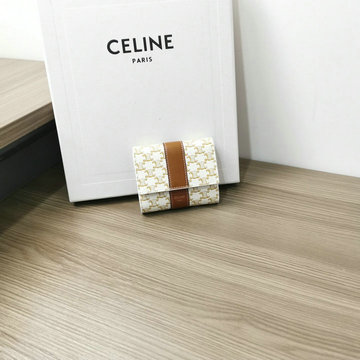 セリーヌ CELINE 025-CE10D572BBS 2023年最新入荷 スモール トリフォールドウォレット 三つ折り短財布 ショートウォレット 札入れ カード入れ コイン入れ