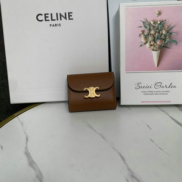 セリーヌ CELINE 025-CE10D783PZS 2023年最新入荷 スモール トリフォールドウォレット 三つ折り短財布 ショートウォレット 札入れ カード入れ コイン入れ