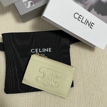 セリーヌ CELINE 025-CE10K583MB 2023年最新入荷 ジップ付きカードホルダー カードケース コインケース ショートウォレット 短財布