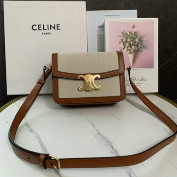 セリーヌ CELINE 025-CE188882BBZ 2023年最新入荷 ティーン トリオンフバッグ 斜め掛け ショルダーバッグ クロスボディバッグ レディースかばん