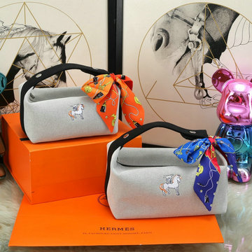 エルメス HERMES 025-HE6627MPBK 2023最新入荷 Trousse Bride-A-Brace ハンドバッグ お弁当袋 クーラーバッグ ボストンバッグ トートバッグ