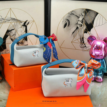 エルメス HERMES 025-HE6627MPBL 2023最新入荷 Trousse Bride-A-Brace ハンドバッグ お弁当袋 クーラーバッグ ボストンバッグ トートバッグ