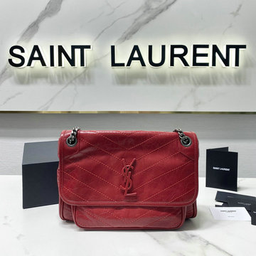 イヴサンローラン Saint laurent YSL 025-YSL498894RD 2023年最新入荷 ニキ ベビー フラップバッグ 斜め掛け ショルダーバッグ クロスボディバッグ