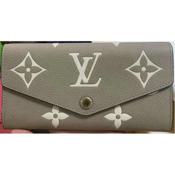 ルイヴィトン LOUISVUITTON 057-M80496H 2021年最新入荷 ポルトフォイユ サラ 二つ折り 長財布 ロングウォレット バイカラー モノグラム アンプラント レザー