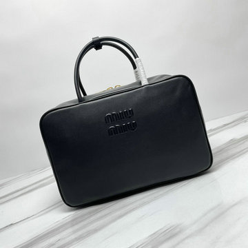 ミュウミュウ MIUMIU 025-MM5BB117BK 2023最新入荷 トップハンドルバッグ トートバッグ ハンドバッグ ボーリングバッグ