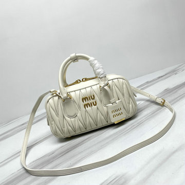 ミュウミュウ MIUMIU 025-MM5BB142BS 2023最新入荷 アルカディ トップハンドルバッグ トートバッグ ハンドバッグ 2way 斜め掛け ショルダーバッグ