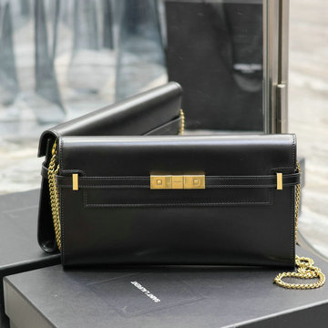 イヴサンローラン Saint laurent YSL 025-YSL695946BK 2023年最新入荷 マンハッタン クラッチ チェーンポーチ 斜め掛け ショルダーバッグ