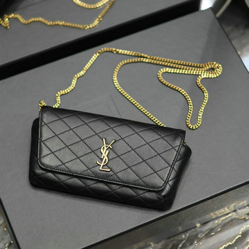 イヴサンローラン Saint laurent YSL 025-YSL742579BK 2023年最新入荷 ギャビー フォンホルダー チェーンポーチ 斜め掛け ショルダーバッグ クロスボディバッグ