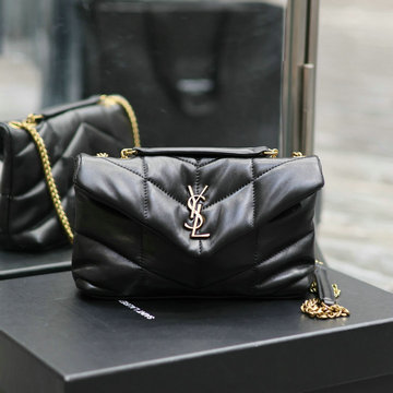 イヴサンローラン Saint laurent YSL 025-YSL759337BK 2023年最新入荷 パファー メッセンジャーバッグ クロスボディバッグ 斜め掛け ショルダーバッグ