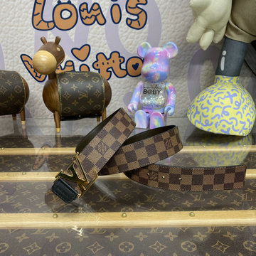 ルイヴィトン LOUISVUITTON 057-M0212C 2023年最新入荷 サンチュール LVイニシャル 40MM リバーシブル ベルト メンズ用 カーフレザー