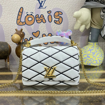 ルイヴィトン LOUISVUITTON 057-M22890  2023年最新入荷 GO-14 MM トップハンドルバッグ フラップバッグ 斜め掛け ショルダーバッグ クロスボディバッグ