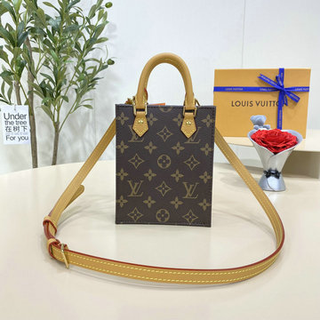 ルイヴィトン LOUISVUITTON 057-M81295 2023年最新入荷 プティット サックプラ トップハンドルバッグ トートバッグ 2way ショルダーバッグ