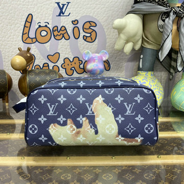 商品名称：ルイヴィトン LOUISVUITTON 057-M82831 2023年最新入荷 ドップ キット 手持ちかばん 洗面具収納 ポーチ ダブルファスナー開閉式 旅行かばん