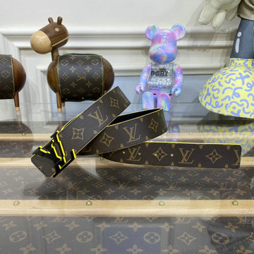 ルイヴィトン LOUISVUITTON 057-M0612 2023年最新入荷 ベルト メンズ用 ワイドベルト ウェストベルト 幅4cm カーフレザー