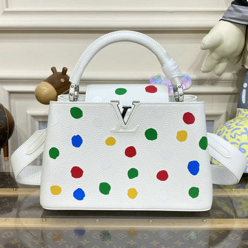 ルイヴィトン LOUISVUITTON 057-M21637D 2023年最新入荷 LV x YK カプシーヌ PM トップハンドルバッグ トートバッグ 2way ショルダーバッグ