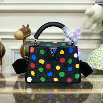 商品名称：ルイヴィトン LOUISVUITTON 057-M21663X  2023年最新入荷 LV x YK カプシーヌ MINI トップハンドルバッグ トートバッグ 2way ショルダーバッグ