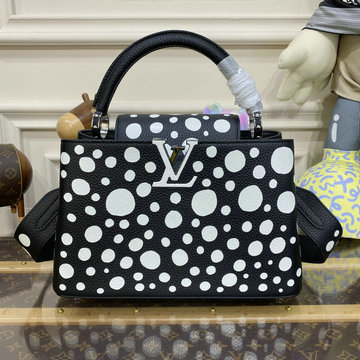 ルイヴィトン LOUISVUITTON 057-M21691D 2023年最新入荷 LV x YK カプシーヌ PM トップハンドルバッグ トートバッグ 2way ショルダーバッグ