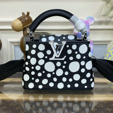 ルイヴィトン LOUISVUITTON M21691X 2023年最新入荷 LV x YK カプシーヌ MINI トップハンドルバッグ トートバッグ 2way ショルダーバッグ