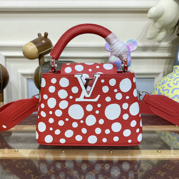 ルイヴィトン LOUISVUITTON 057-M21692 2023年最新入荷 LV x YK カプシーヌ MINI トップハンドルバッグ トートバッグ 2way ショルダーバッグ