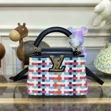 ルイヴィトン LOUISVUITTON 057-M22270X 2023年最新入荷 LV x YK カプシーヌ MINI トップハンドルバッグ トートバッグ 2way ショルダーバッグ