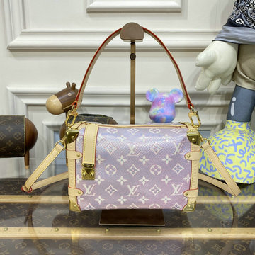 ルイヴィトン LOUISVUITTON 057-M22842 2023年最新入荷 サイド トランク PM トートバッグ 2way 斜め掛け ショルダーバッグ クロスボディバッグ