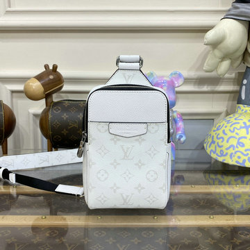 ルイヴィトン LOUISVUITTON 057-M30741B 2023年最新入荷 アウトドア スリングバッグ ウェストバッグ チェストバッグ ベルトバッグ モノグラムキャンバス タイガレザー