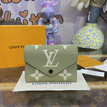 ルイヴィトン LOUISVUITTON 057-M80086G 2023年最新入荷 ポルトフォイユ ヴィクトリーヌ 二つ折り短財布 ショートウォレット カードケース バイカラー