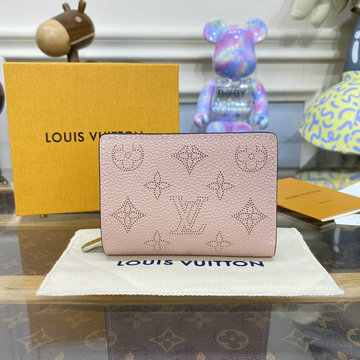 ルイヴィトン LOUISVUITTON 057-M80629 2023年最新入荷 ポルトフォイユ クレア 二つ折り短財布 カードポケット マヒナ レザー