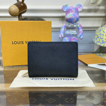 ルイヴィトン LOUISVUITTON 057-M80629K 2023年最新入荷 ポルトフォイユ クレア 二つ折り短財布 カードポケット マヒナ レザー