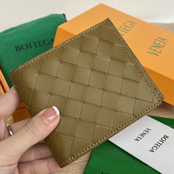 商品名称：ボッテガヴェネタ BOTTEGAVENETA  aj-BOV605721QKF 2023年最新入荷 イントレチャート 二つ折り短財布 ショートウォレット カード入れ 札入れ