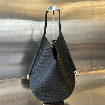 ボッテガヴェネタ BOTTEGAVENETA aj-BOV740990BK  2023年最新入荷 ミディアム ソルスティス ショルダーバッグ ホーボーバッグ クロスボディバッグ