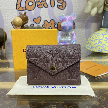 ルイヴィトン LOUISVUITTON 057-M82488 2023年最新入荷 ポルトフォイユ ヴィクトリーヌ 三つ折り短財布 ショートウォレット 札入れ 小銭入れ付き