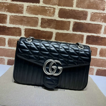 商品名称：グッチ GUCCI 057-GG443496JBK 2023年最新作 GGマーモント 斜め掛け ョルダーバッグ フラップバッグ クロスボディバッグ