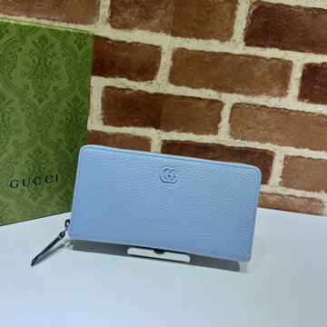 グッチ GUCCI 057-GG456117QL  2023年最新入荷 GGマーモント ジップアラウンドウォレット ファスナー長財布 ロングウォレット 札入れ 小銭入れ カーフレザー