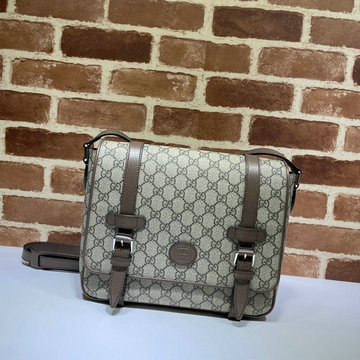 グッチ GUCCI 057-GG658542BKF 2023年最新入荷 GG メッセンジャーバッグ フラップバッグ 斜め掛け ショルダーバッグ クロスボディバッグ キャンパス