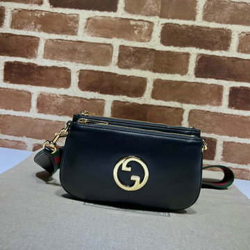 商品名称：グッチ GUCCI 057-GG724599PBK 2023年最新入荷 ダブルジップ ポーチ ショルダーバッグ クロスボディバッグ レディースかばん