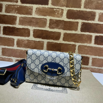 商品名称：グッチ GUCCI 057-GG724713BLS 2023年最新入荷 ホースビット 1955 スモールバッグ 斜め掛け ショルダーバッグ フラップバッグ クロスボディバッグ