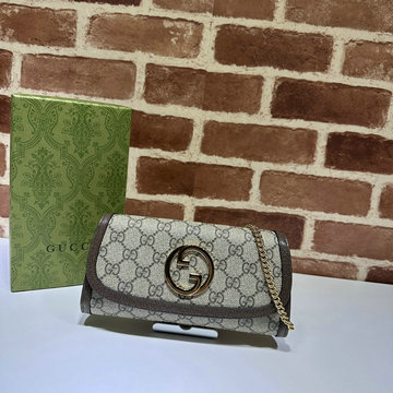 商品名称：グッチ GUCCI 057-GG725215BKF 2023年最新入荷 ブロンディ チェーン コンチネンタルウォレット 斜め掛け ショルダーバッグ クロスボディバッグ