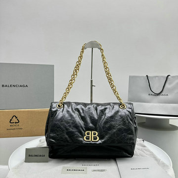 バレンシアガ BALENCIAGA 99-BA92800SJBK 2023年最新入荷 MONACO スモールチェーンバッグ ウィメンズバッグ ショルダーバッグ クロスボディバッグ